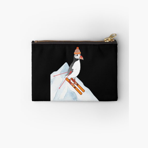 Item preview, Funny puffin skier on snowy hill puffin enthusiast ski lover designed and sold by Artstastic.
