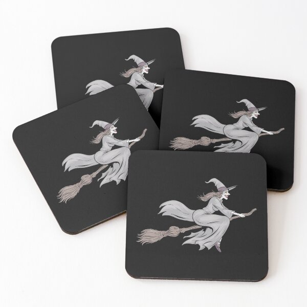Item preview, Halloween Witch Flying on a Broom designed and sold by MALIKABO.