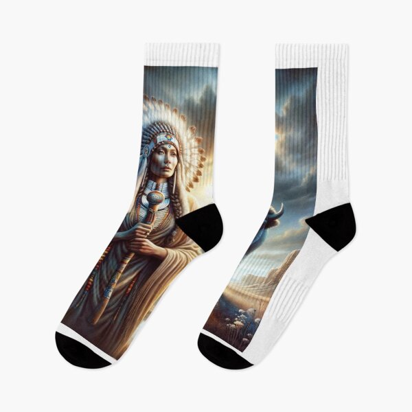 Item preview, White Calf Buffalo Woman - Sacred Messenger of Peace and Wisdom designed and sold by Te-Ane.