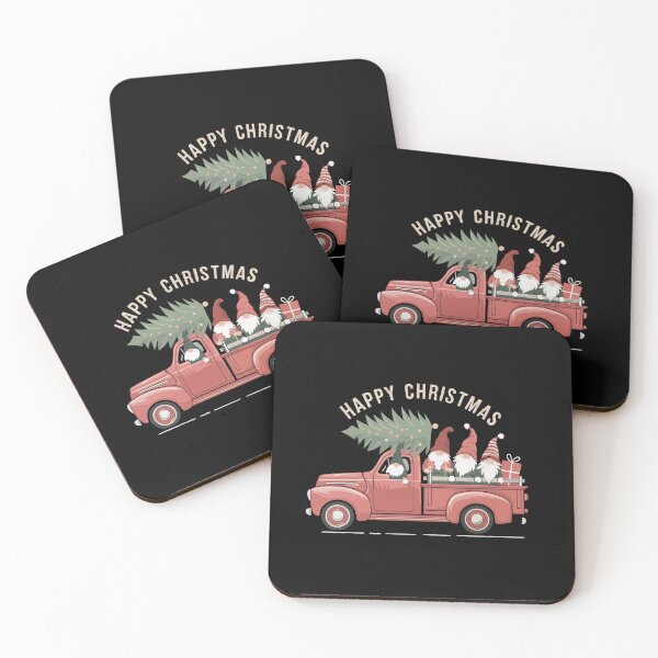 Item preview, Gnome Christmas Truck/ red truck christmas  designed and sold by Krasnovaovaova.