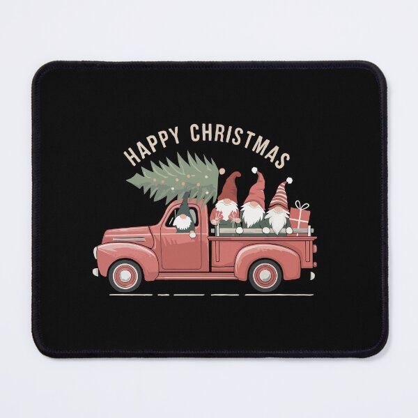 Item preview, Gnome Christmas Truck/ red truck christmas designed and sold by Krasnovaovaova.