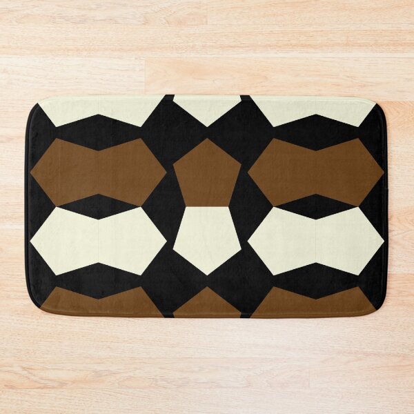 Item preview, Beige and Brown Pentagon Pattern Design designed and sold by signshirtz.