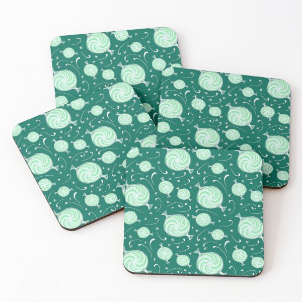 Item preview, Mint wrapped peppermints on green small pattern  designed and sold by katerosestudios.