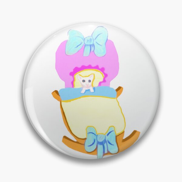 Item preview, Kitty In Crib designed and sold by pinkyjainpan.