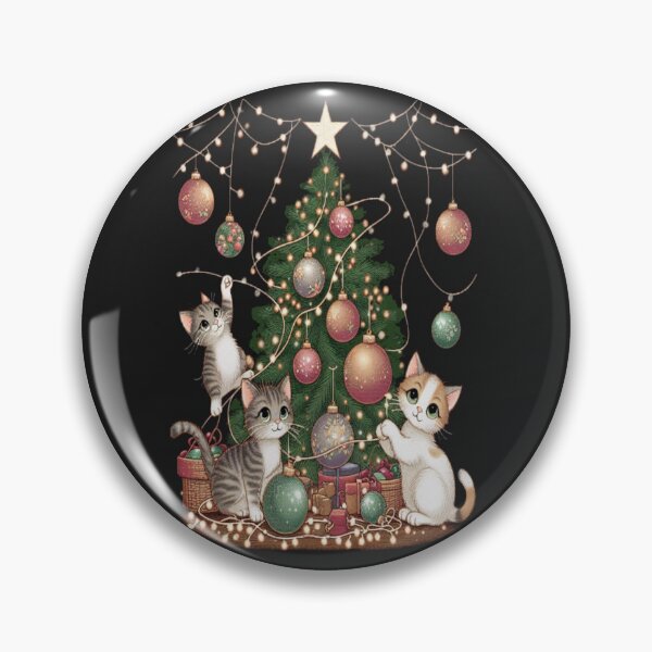 Item preview, Christmas tree with kittens ,RBCozyHolidays,CozyHolidays designed and sold by Expressions-Sel.