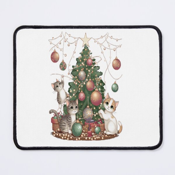 Item preview, Christmas tree with kittens ,RBCozyHolidays,CozyHolidays designed and sold by Expressions-Sel.