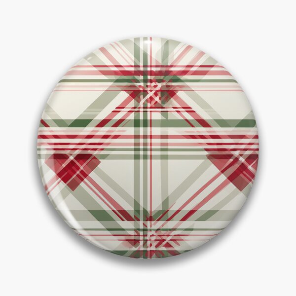 Item preview, Elegant Festive Christmas Red White And Green Diagonal Plaid designed and sold by DesignHouse07.