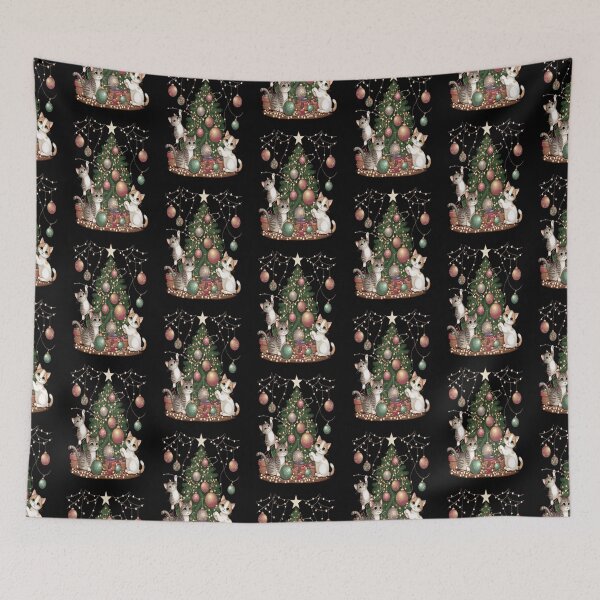 Item preview, Christmas tree with kittens ,RBCozyHolidays,CozyHolidays designed and sold by Expressions-Sel.