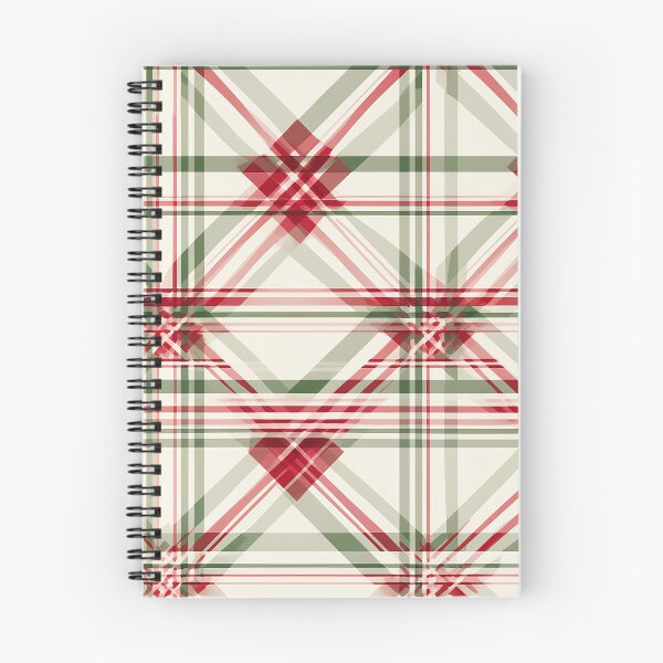 Item preview, Elegant Festive Christmas Red White And Green Diagonal Plaid designed and sold by DesignHouse07.