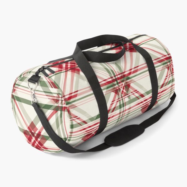 Item preview, Elegant Festive Christmas Red White And Green Diagonal Plaid designed and sold by DesignHouse07.