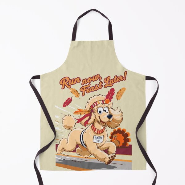 Item preview, Turkey Trot Poodle Design - Run Now, Feast Later! designed and sold by philippo artworks.