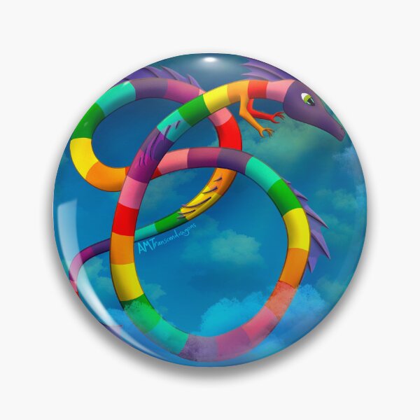 Artikelvorschau, Regenbogenprinz Himmelsschlange Drache (mit Hintergrund) entworfen und verkauft von Transcendragons.
