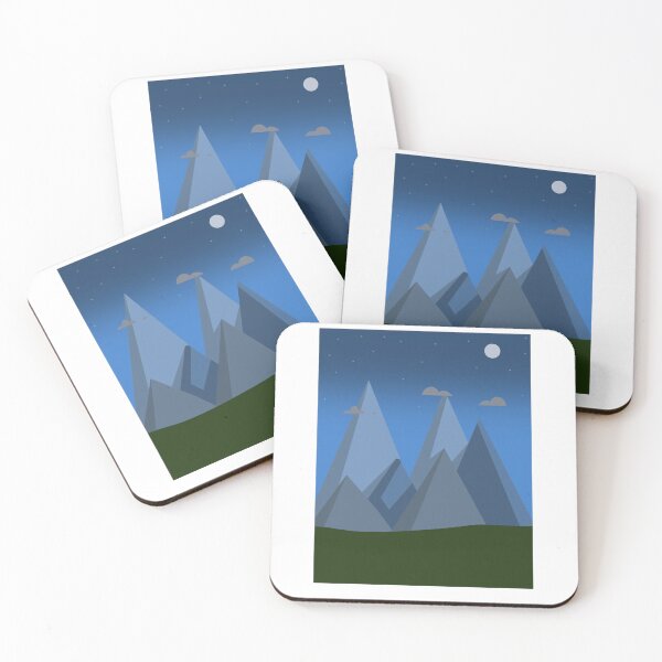 Item preview, Simple Mountains  designed and sold by SyrupStickers.