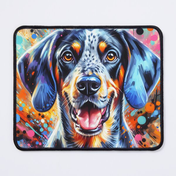 Item preview, Bluetick Coonhound Dog Portrait Acrylic Art Print Pet Portrait Gifts for Dog Lovers designed and sold by Puppy Puzzles Plus.
