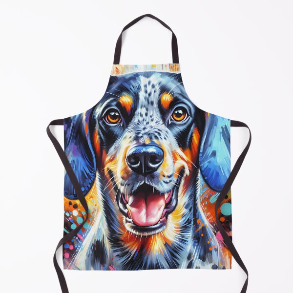 Item preview, Bluetick Coonhound Dog Portrait Acrylic Art Print Pet Portrait Gifts for Dog Lovers designed and sold by Puppy Puzzles Plus.
