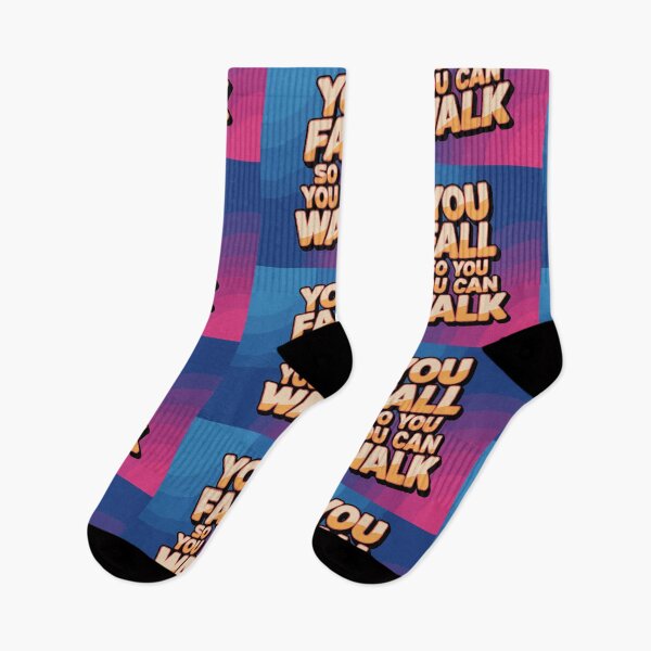 Item preview, "You Fall So You Can Walk" Inspirational & Motivational Design – Resilience and Growth Graphic designed and sold by Collision19.