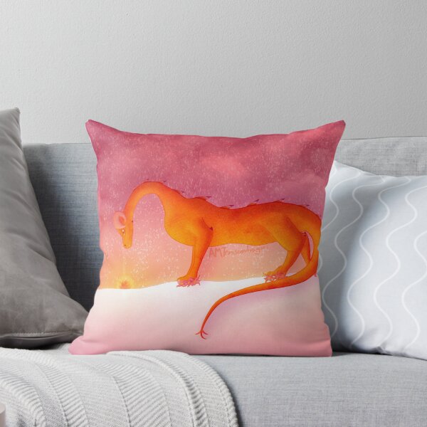 Item preview, Sunset Lesbian Winter Dragon (with background) designed and sold by Transcendragons.
