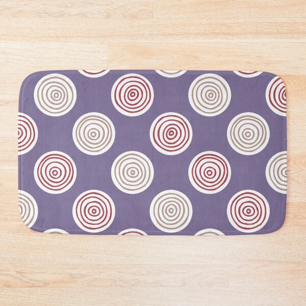Item preview, Old Plum Hand Drawn Concentric Circles Pattern designed and sold by schorrnuff.