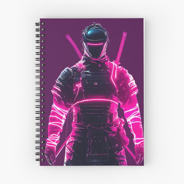Item preview, Neon Samurai Warrior in Glowing Armor designed and sold by PixelReverb.