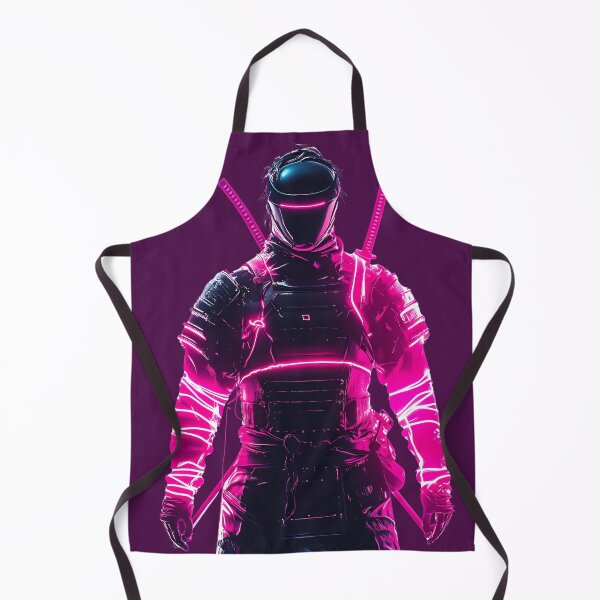 Item preview, Neon Samurai Warrior in Glowing Armor designed and sold by PixelReverb.