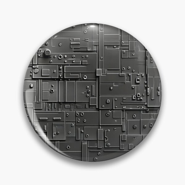 Item preview, Industrial Metal Aesthetic Pattern - Sci-Fi Motif designed and sold by HausKatz.