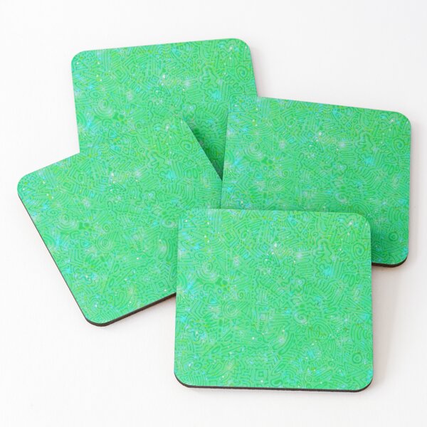Item preview, Nature's Daydream Green Sparkly Psychedelic Fairyland  designed and sold by sofjac.