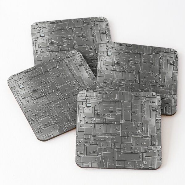 Item preview, Industrial Metal Aesthetic Pattern - Sci-Fi Motif designed and sold by HausKatz.