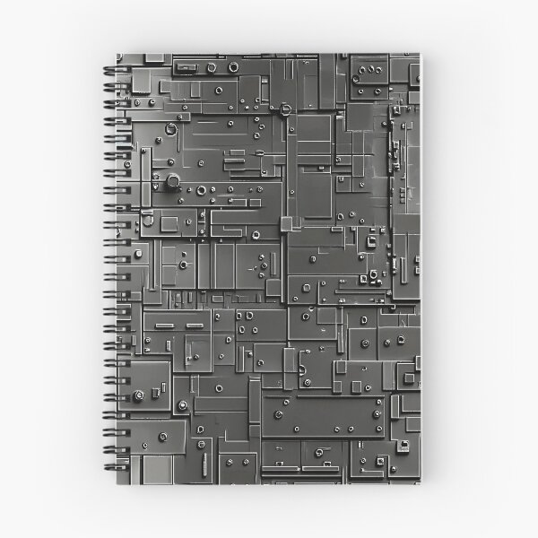 Item preview, Industrial Metal Aesthetic Pattern - Sci-Fi Motif designed and sold by HausKatz.