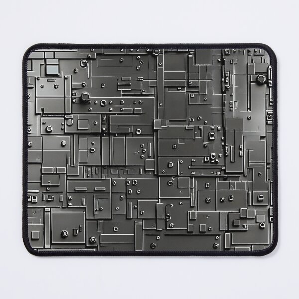 Item preview, Industrial Metal Aesthetic Pattern - Sci-Fi Motif designed and sold by HausKatz.