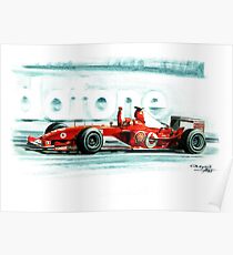 Ferrari F2003-GA Michael Schumacher Poster