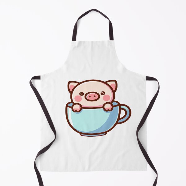 Item preview, Cup pig, pig in kawaii chibi style in a cup designed and sold by AdrianMDesigns.