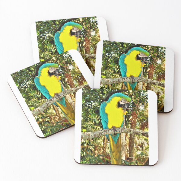Item preview, yellow and blue parrot designed and sold by vogtvisions.