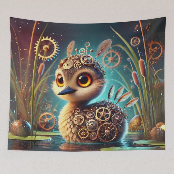 Item preview, Steampunk Eared Grebe designed and sold by Sillytoe.