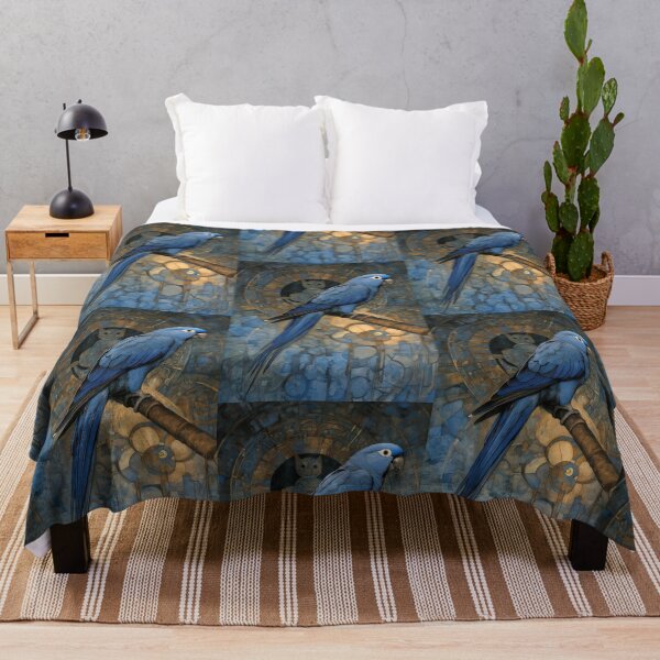 Item preview, Blue Song bird in nature Embrass designed and sold by Alma Lee.