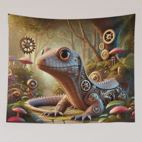 Item preview, Steampunk Earless Monitor Lizard designed and sold by Sillytoe.