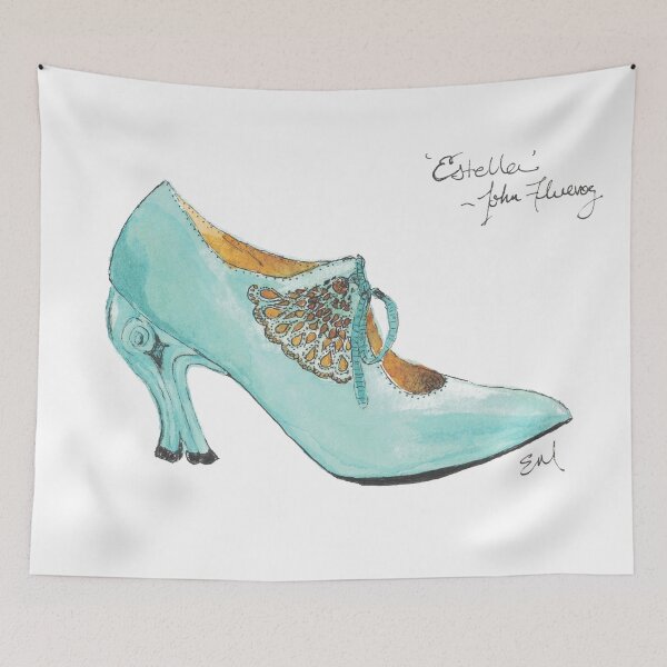 Artikelvorschau, Ode an John Fluevogs Estella - Aquarell & Tinte entworfen und verkauft von EmililyArt.