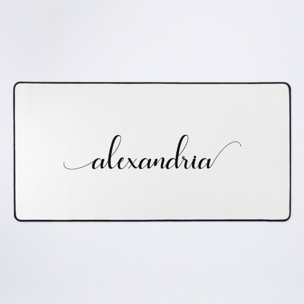 Item preview, Alexandria - Custom name on delicate black cursive font designed and sold by To the Lua.
