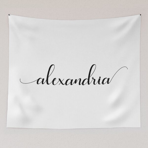 Item preview, Alexandria - Custom name on delicate black cursive font designed and sold by To the Lua.