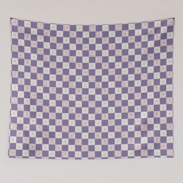 Item preview, Old Plum Hand Drawn Concentric Squares Pattern designed and sold by schorrnuff.