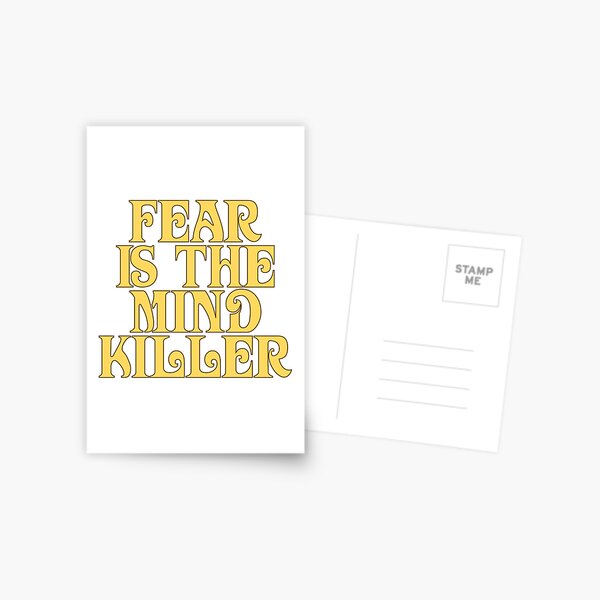 Dune Sticker - Angst ist der Mind-Killer Postkarte