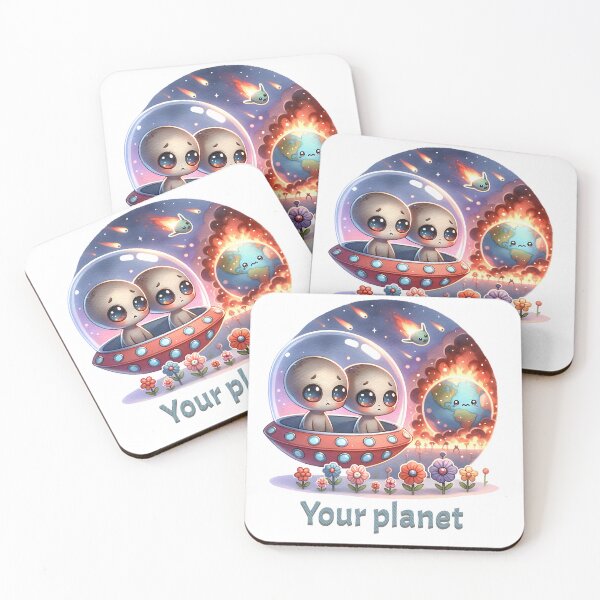Item preview, Your Planet Deserves Better - Thought-Provoking Alien designed and sold by artivibestudio.