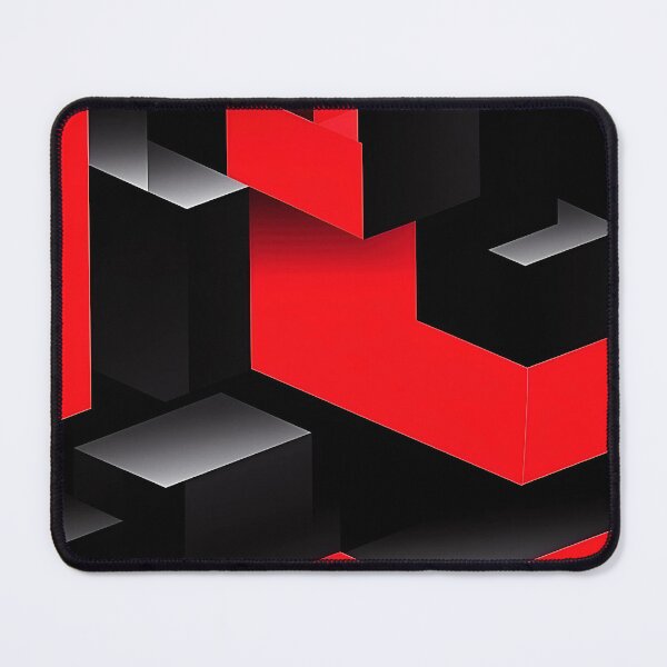 Item preview, Red and Black Geometric Pattern - Optical Puzzle designed and sold by HausKatz.