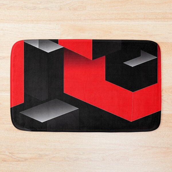 Item preview, Red and Black Geometric Pattern - Optical Puzzle designed and sold by HausKatz.