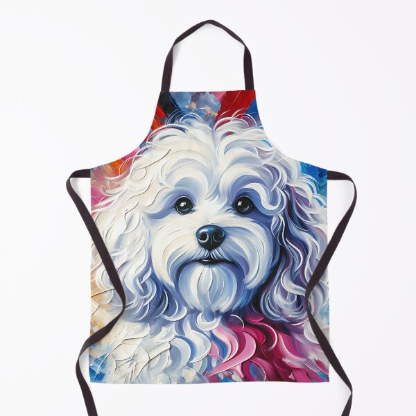 Item preview, Bolognese Dog Portrait Acrylic Art Print Pet Portrait Gifts for Dog Lovers designed and sold by Puppy Puzzles Plus.
