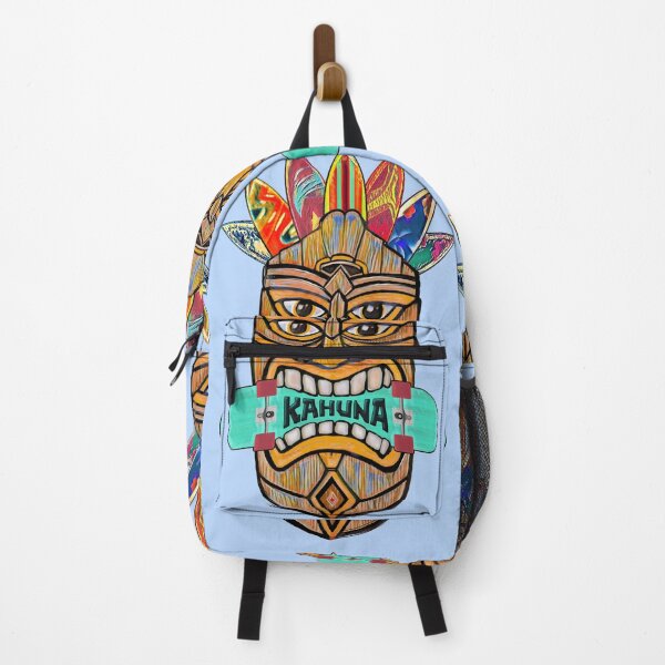 Item preview, Kahuna Tiki Mask Skateboard Surfer King Hawaii designed and sold by oz10.