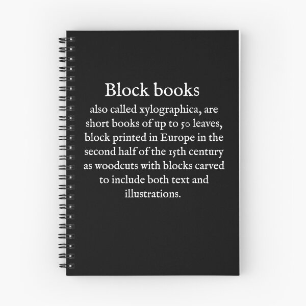 Item preview, B:Block books:WearYourWords:English:White Text  designed and sold by WearYourWords.