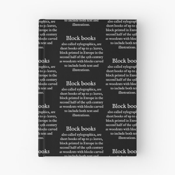 Item preview, B:Block books:WearYourWords:English:White Text  designed and sold by WearYourWords.