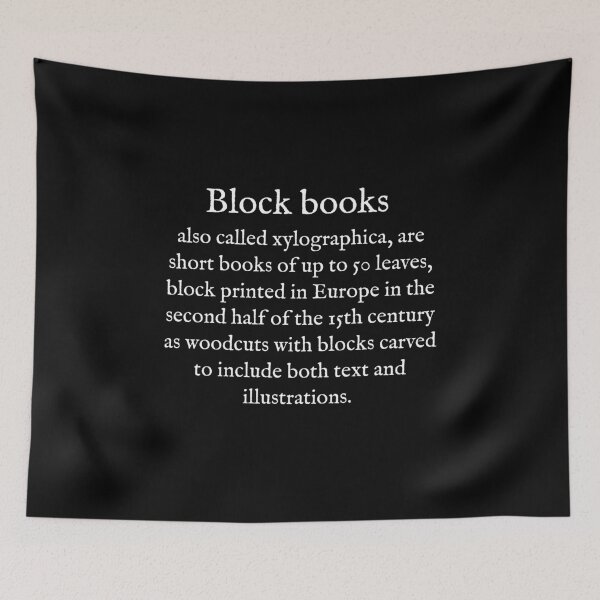 Item preview, B:Block books:WearYourWords:English:White Text  designed and sold by WearYourWords.