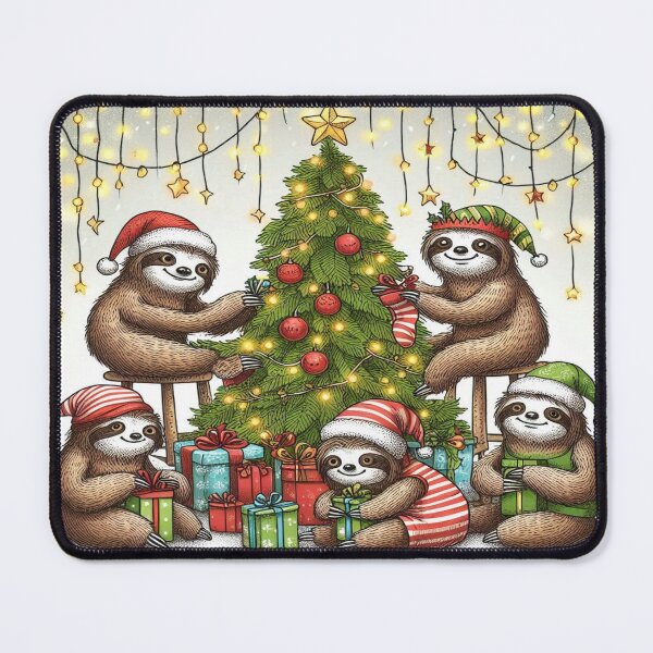Item preview, Christmas Sloths with gifts,RBCozyHolidays,CozyHolidays designed and sold by Expressions-Sel.