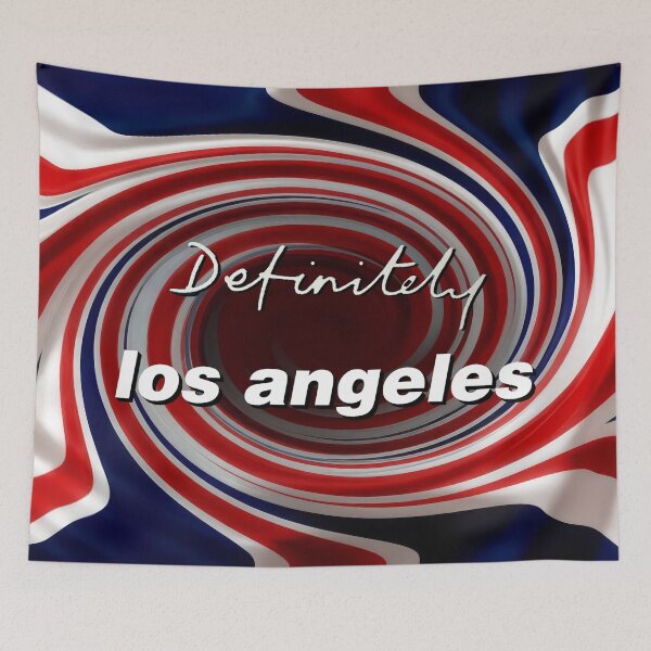 Item preview, Red White and Blue Los Angeles Oasis swirl designed and sold by BritTops.